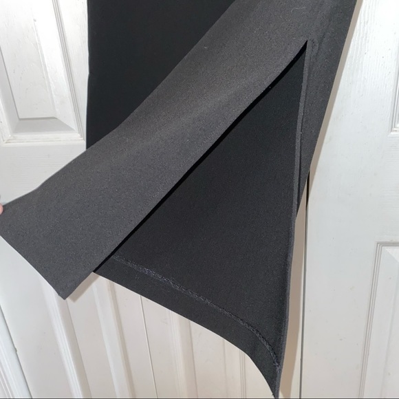 NEW Good American Executive Flared Leg With Side Slit Hem Black Dress Pants NWT - Picture 6 of 15